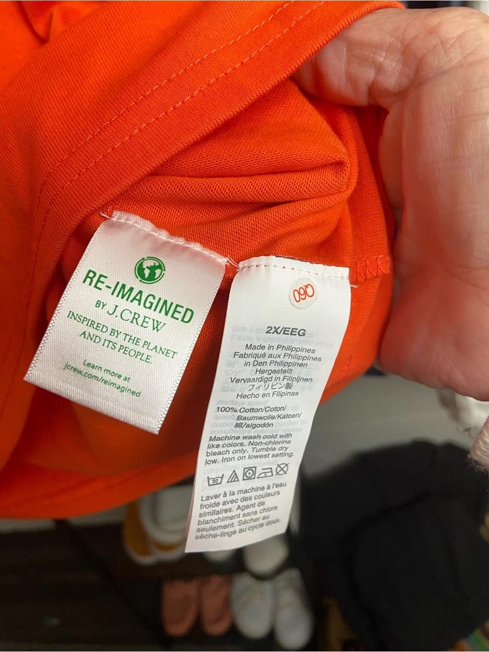 J. Crew Bold Orange Crewneck Top